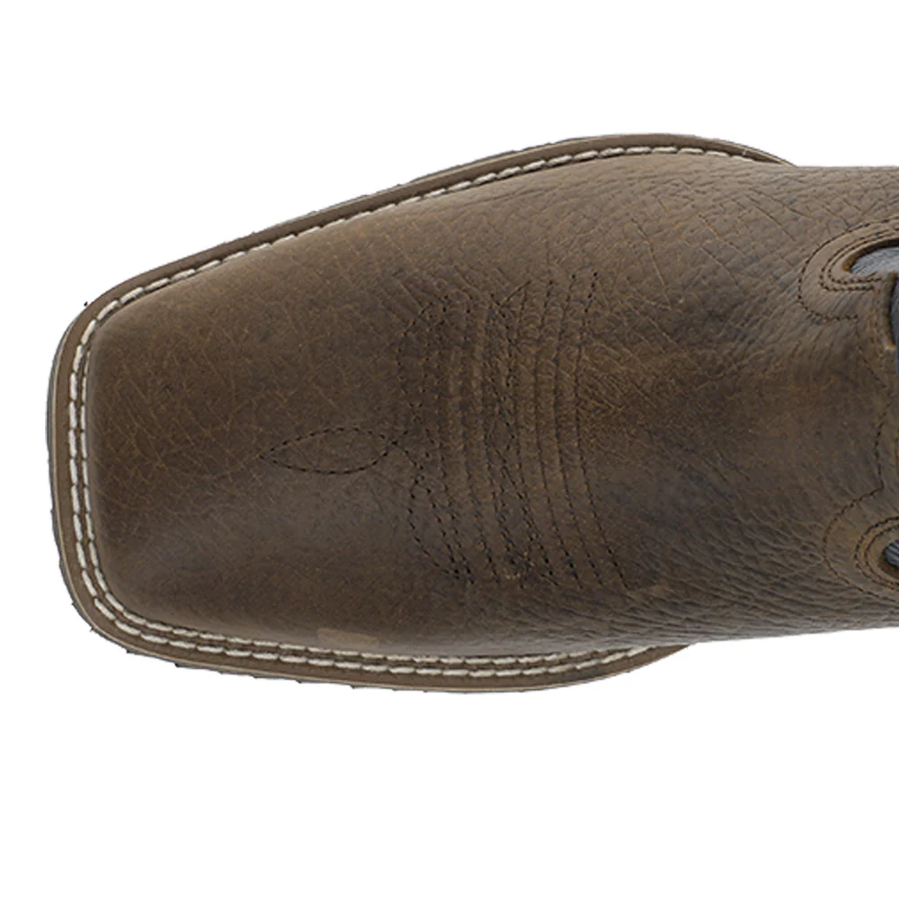 Hybrid Rancher Patriot Wide Square Toe Pull On Cowboy Boots - Image 4