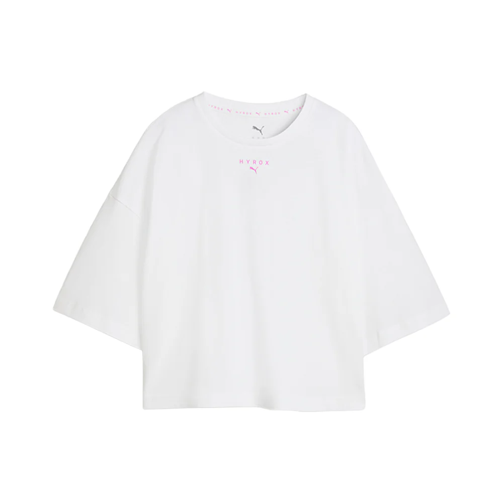 PUMA X HYROX Lifestyle Crew Neck Short Sleeve Cropped T-Shirt