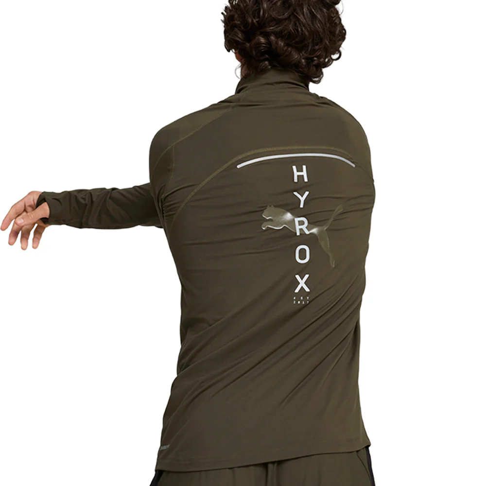 PUMA X HYROX Run Cloudspun Long Sleeve Quarter Zip Pullover - Image 4