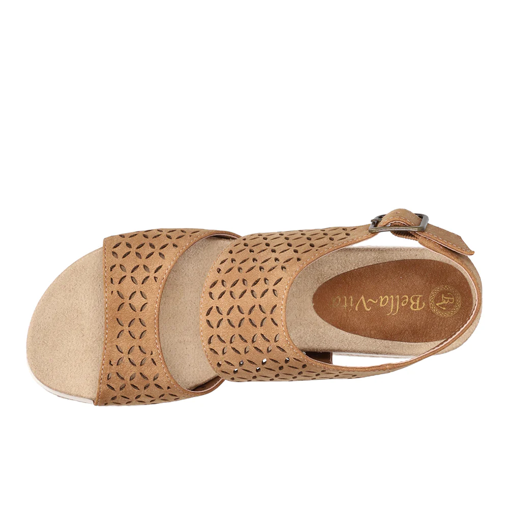 Inaya Cut Out Wedge Sandals - Image 4