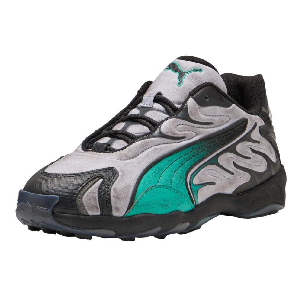 Inhale Distressed Lace Up Sneakers - Image 2