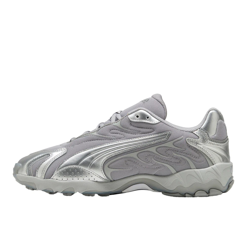 Inhale Metallic Lace Up Sneakers - Image 3