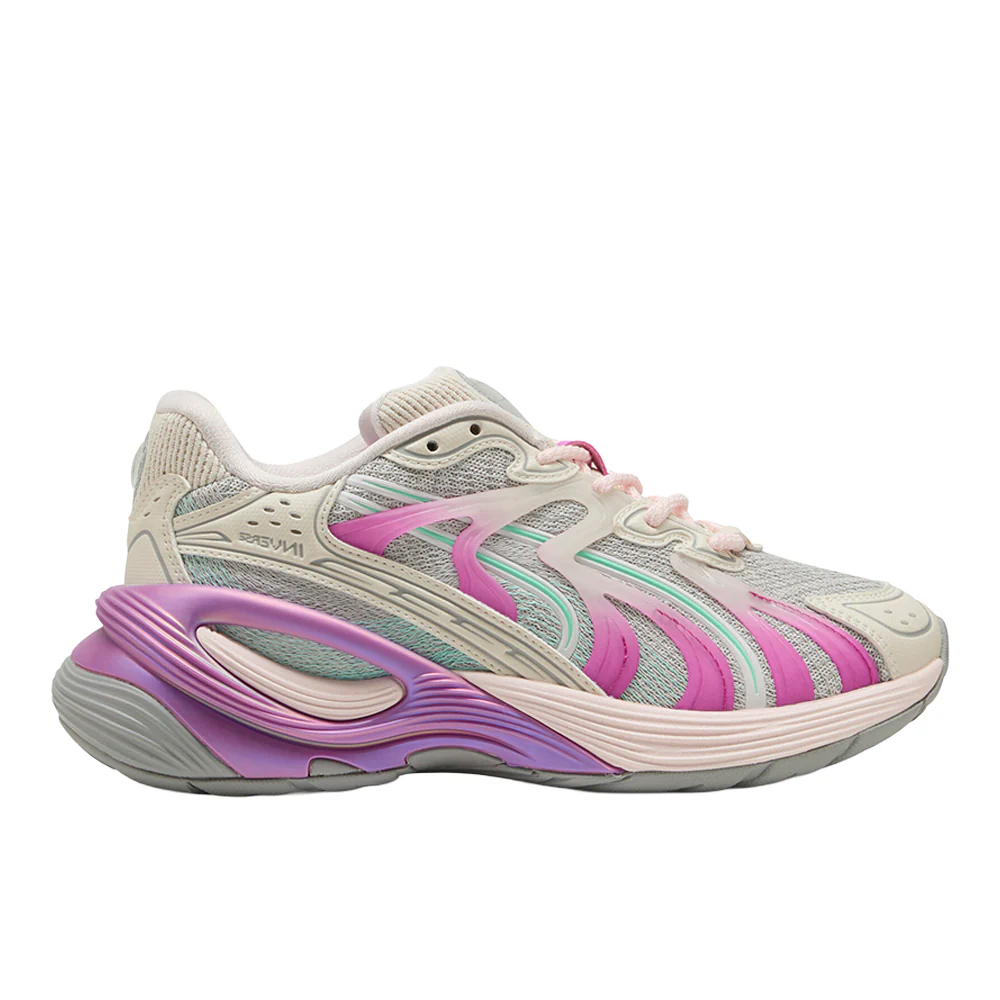 Inverse Mosaic Lace Up Sneakers