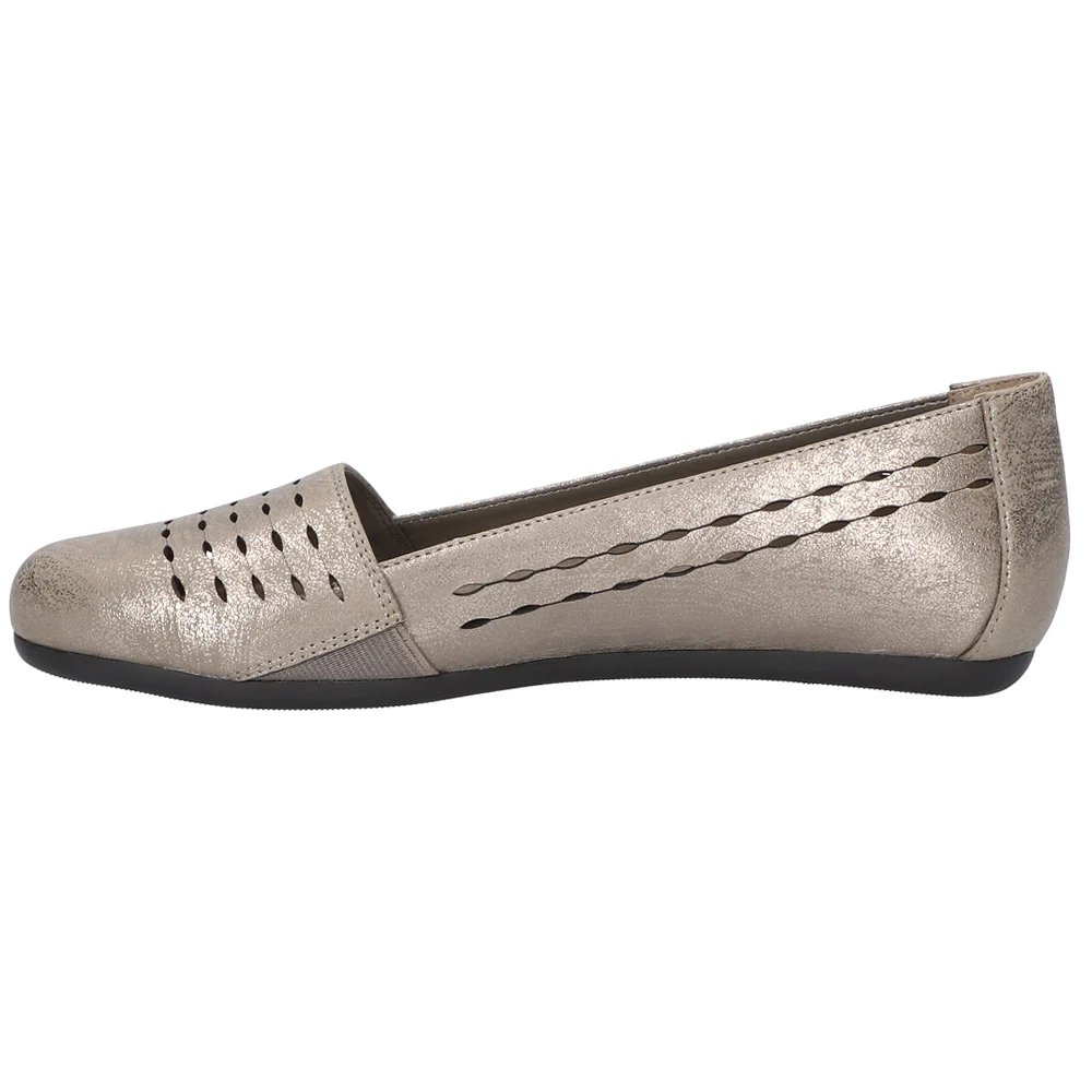 Isha Metallic Cut Out Slip On Flats - Image 3