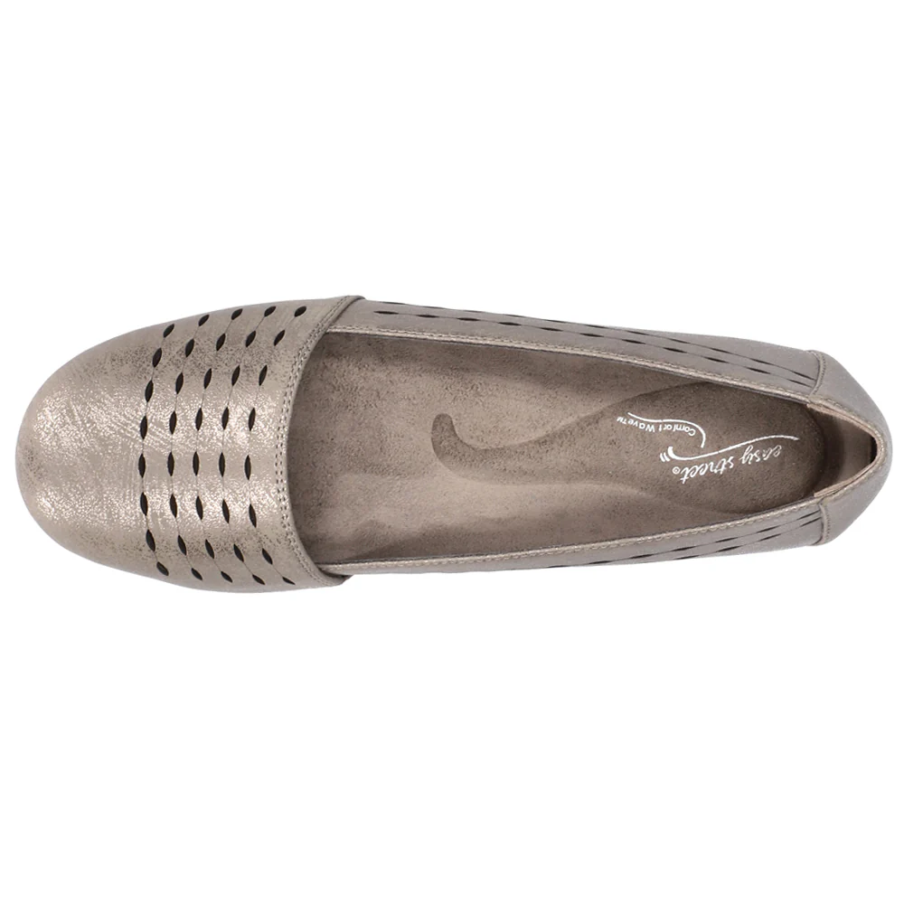 Isha Metallic Cut Out Slip On Flats - Image 4