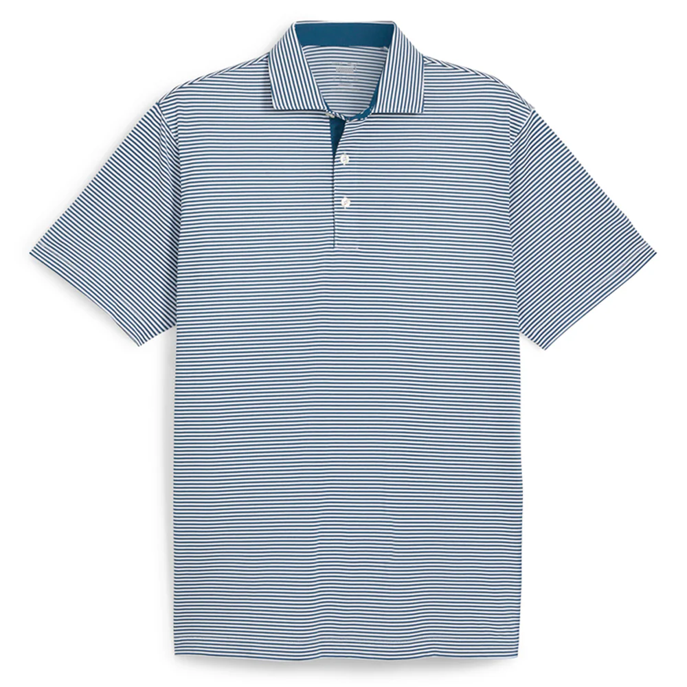 Isle Pique Striped Short Sleeve Polo Shirt