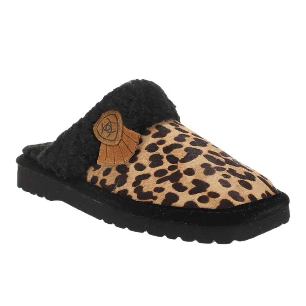 Jackie Cheetah Square Toe Scuff Slippers - Image 2