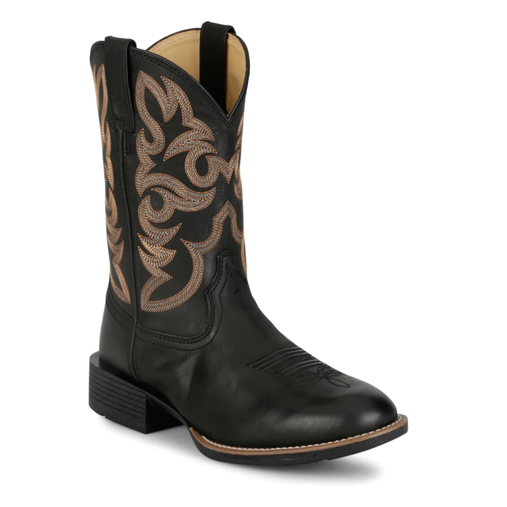 Jasper Square Toe Pull On Cowboy Boots - Image 2