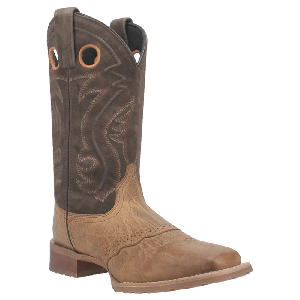 Jennings Embroidered Square Toe Pull On Cowboy Boots - Image 2