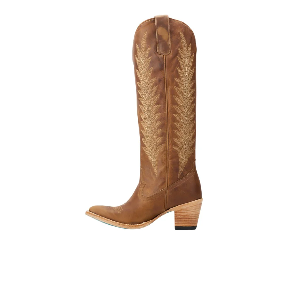 Jentry Knee High Embroidered Round Toe Cowboy Boot - Image 3