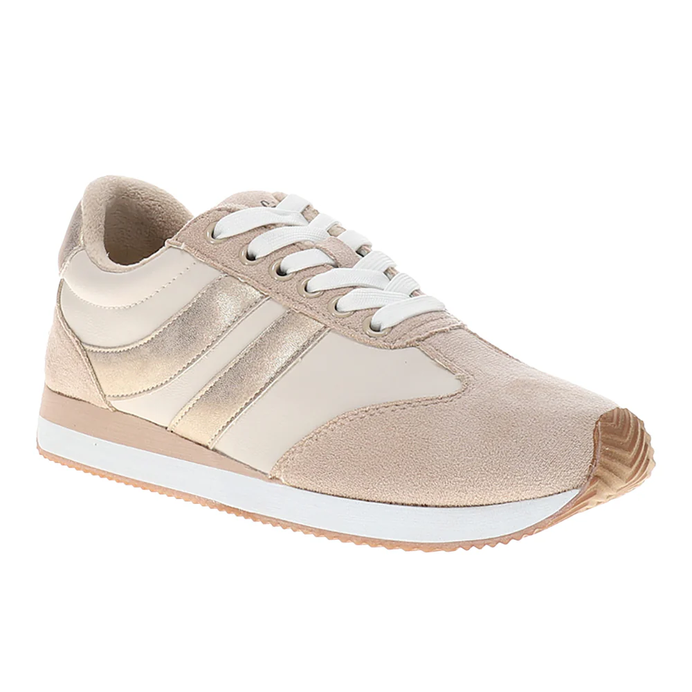 Jet Lag Metallic Lace Up Sneakers - Image 2