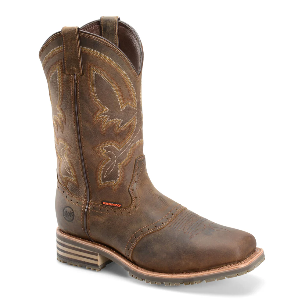 Jeyden Embroidered 12 Inch Waterproof Soft Toe Work Boots - Image 2
