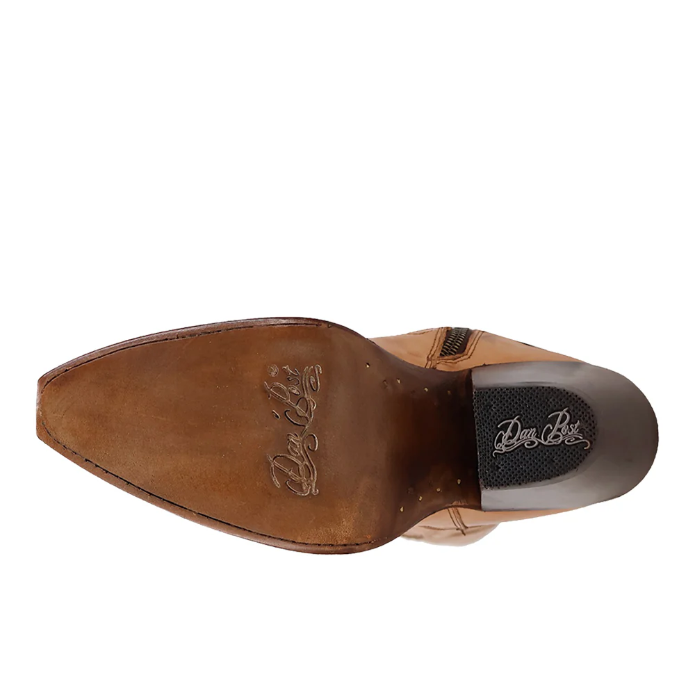 Jilted Leather Snip Toe Zippered Cowboy Boots - Image 5