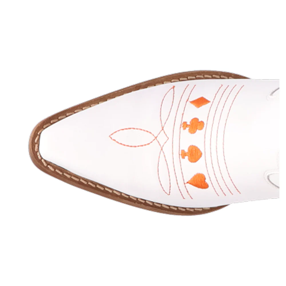 Joker Graphic Embroidered Snip Toe Pull On Boots - Image 4