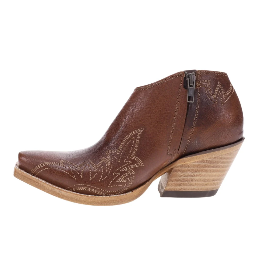 Jolene Embroidered Zippered Snip Toe Cowboy Booties - Image 3