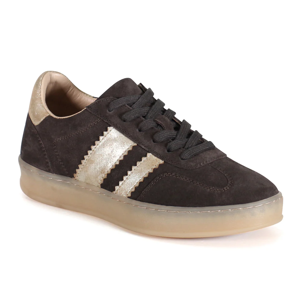 Jon Qwill Metallic Lace Up Sneakers - Image 2