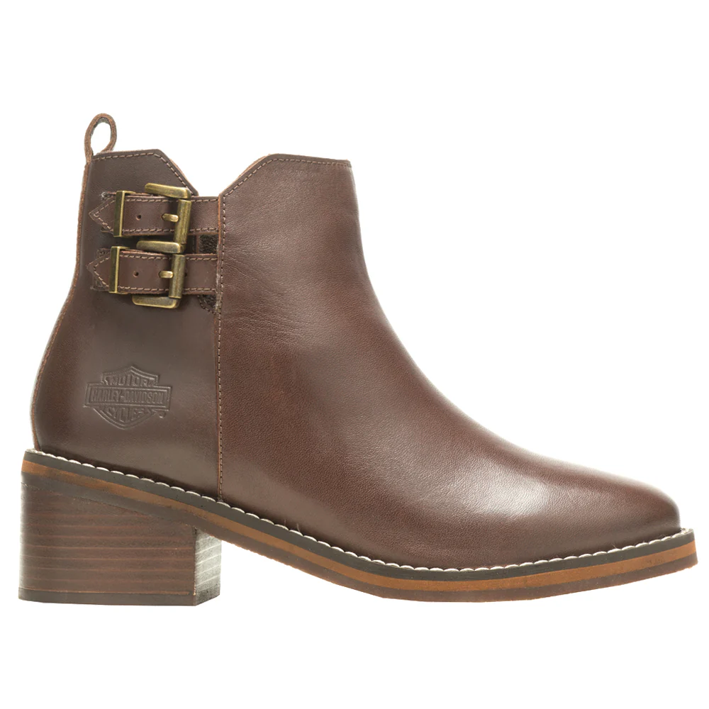 Jonetta Buckle Round Toe Pull On Boots