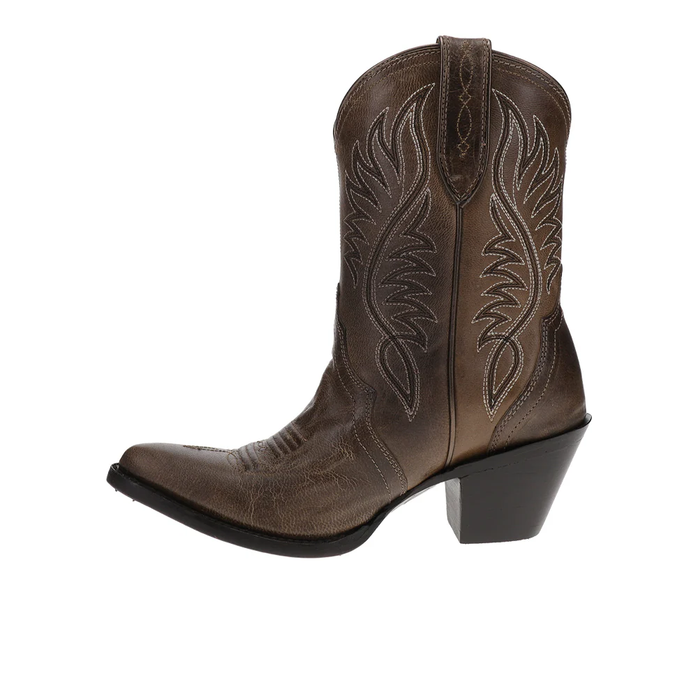 Julietta Round Toe Pull On Cowboy Boots - Image 3