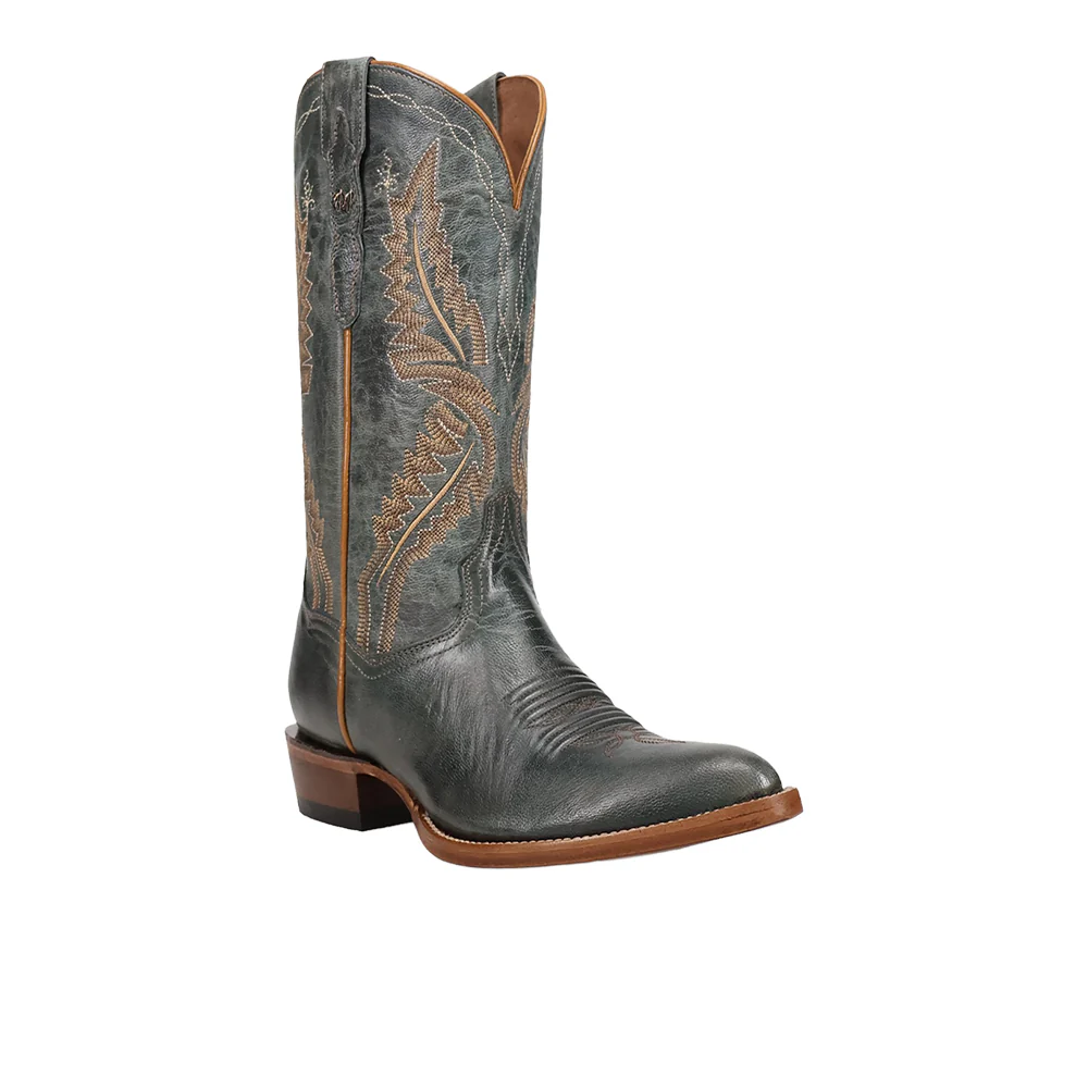 Juni Leather Pointed Toe Pull On Cowboy Boots - Image 2