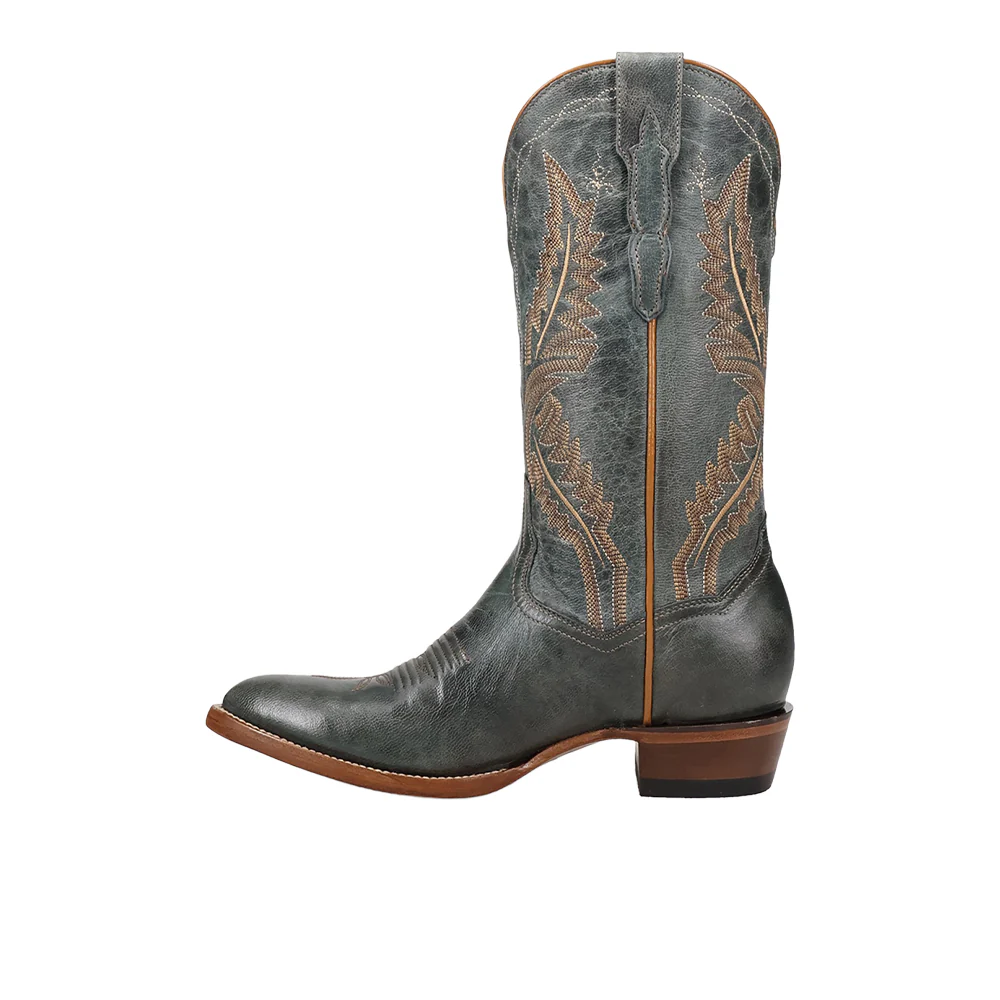 Juni Leather Pointed Toe Pull On Cowboy Boots - Image 3