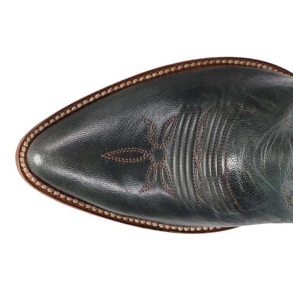 Juni Leather Pointed Toe Pull On Cowboy Boots - Image 4
