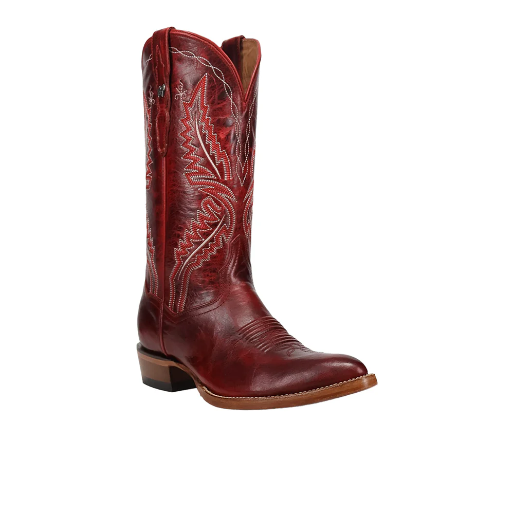 Juni Leather Pointed Toe Pull On Cowboy Boots - Image 2
