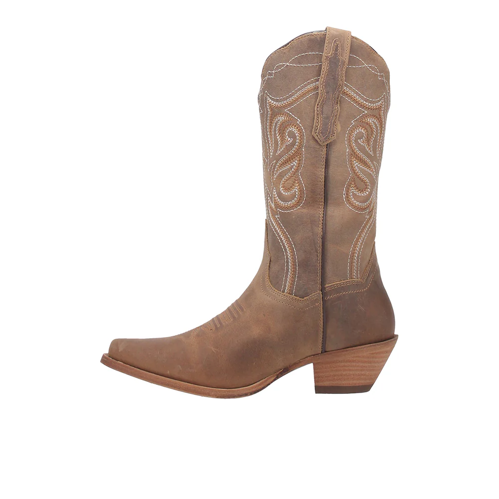 Karmel Embroidered Pull On Snip Toe Cowboy Boots - Image 3