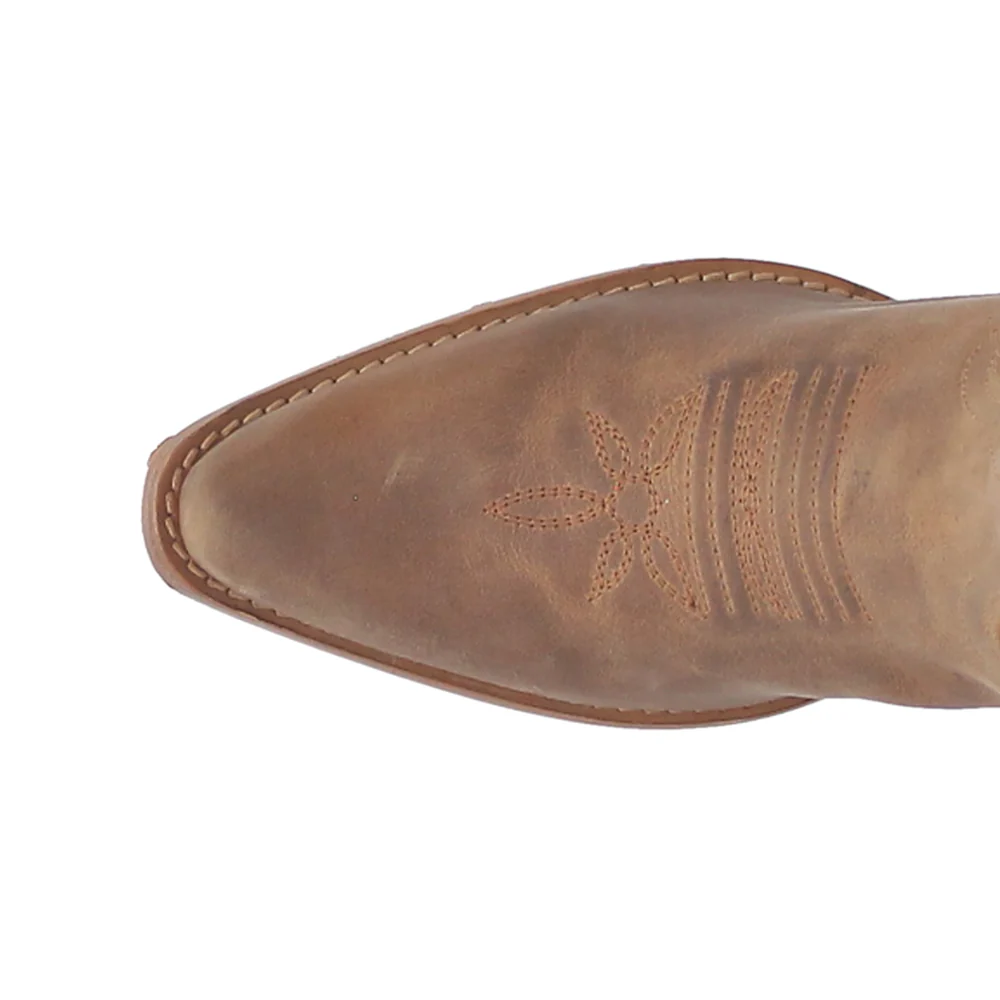 Karmel Embroidered Pull On Snip Toe Cowboy Boots - Image 4