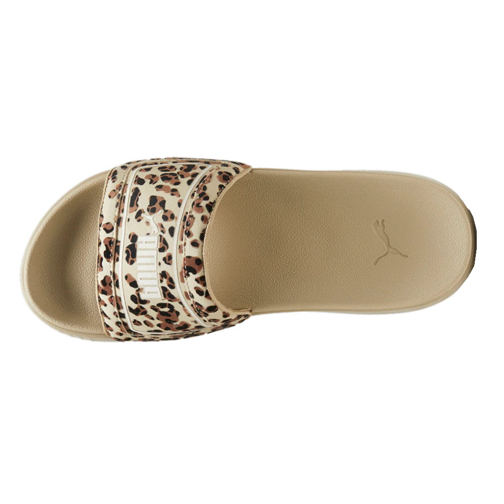 Karmen Drama Leopard Platform Slide Sandals - Image 4