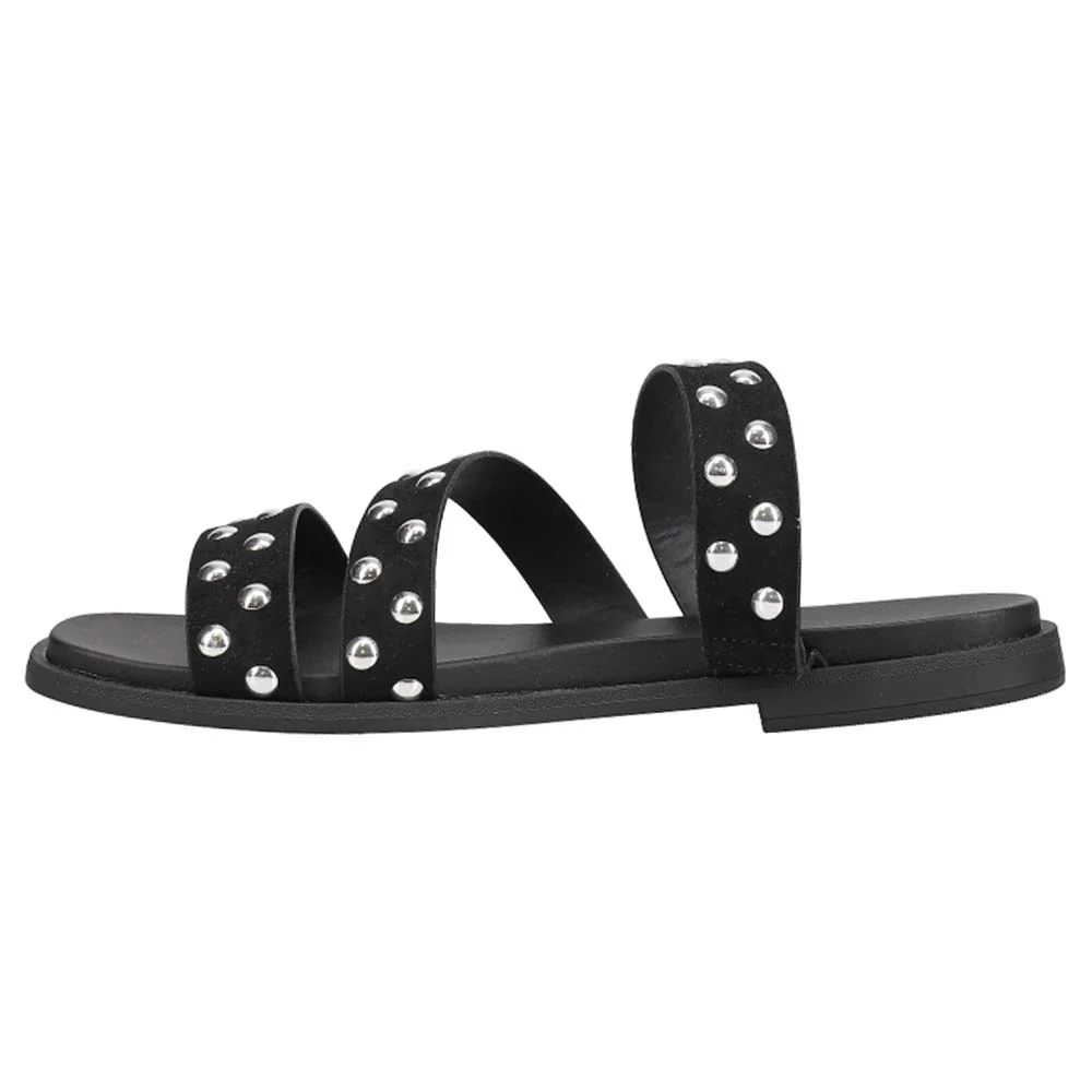 Keona Studded Flat Slide Sandals - Image 3