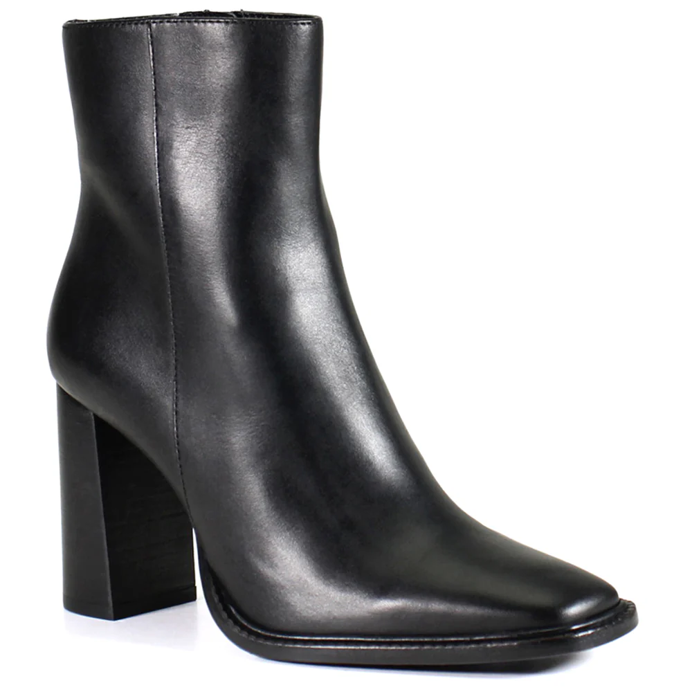 Key Switch Square Toe Zippered Boots - Image 2