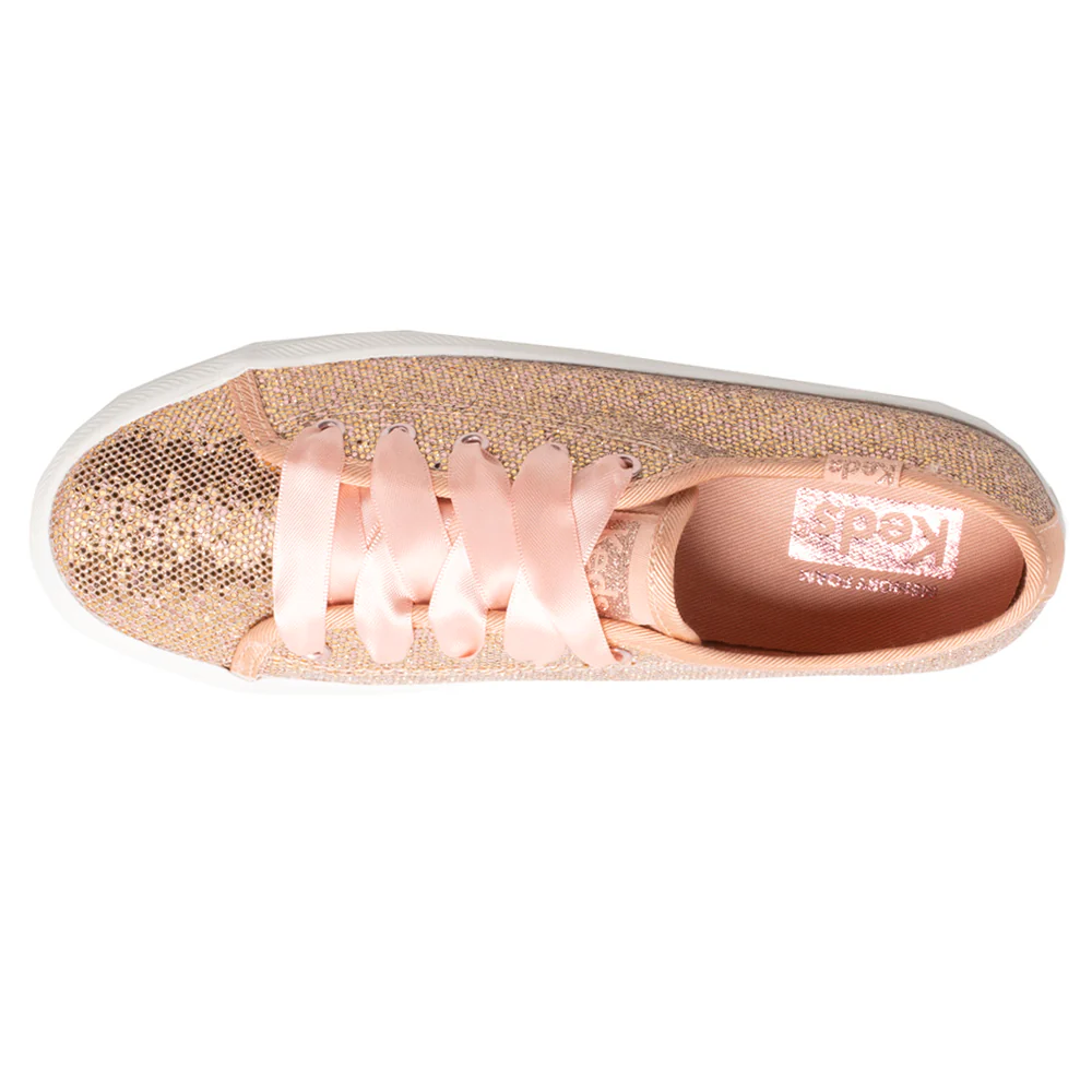 Kickstart Celebrations Glitter Lace Up Sneakers - Image 4