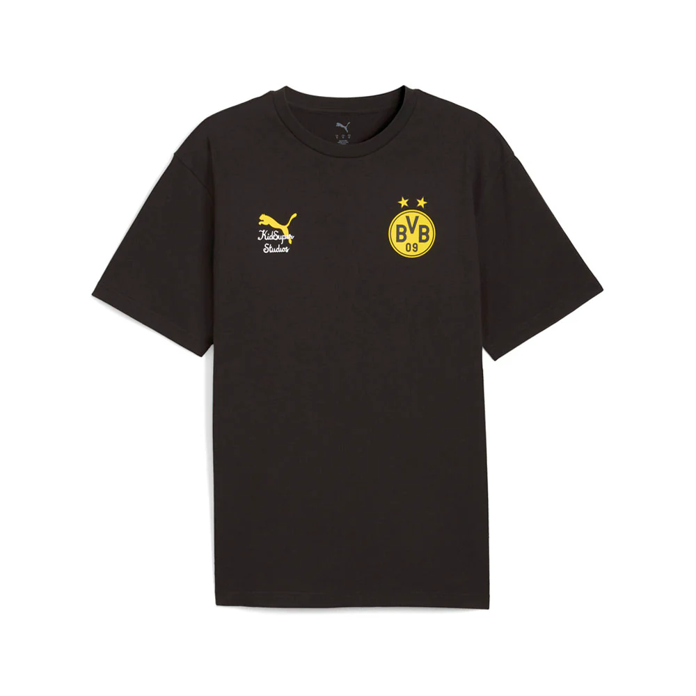 PUMA X KIDSUPER Borussia Dortmund Graphic Crew Neck Short Sleeve T-Shirt