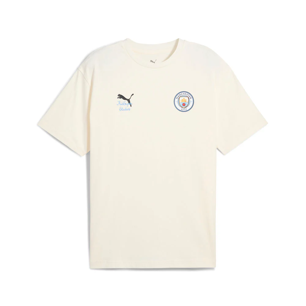 PUMA X KIDSUPER Manchester City F.C. Graphic Crew Neck Short Sleeve T-Shirt