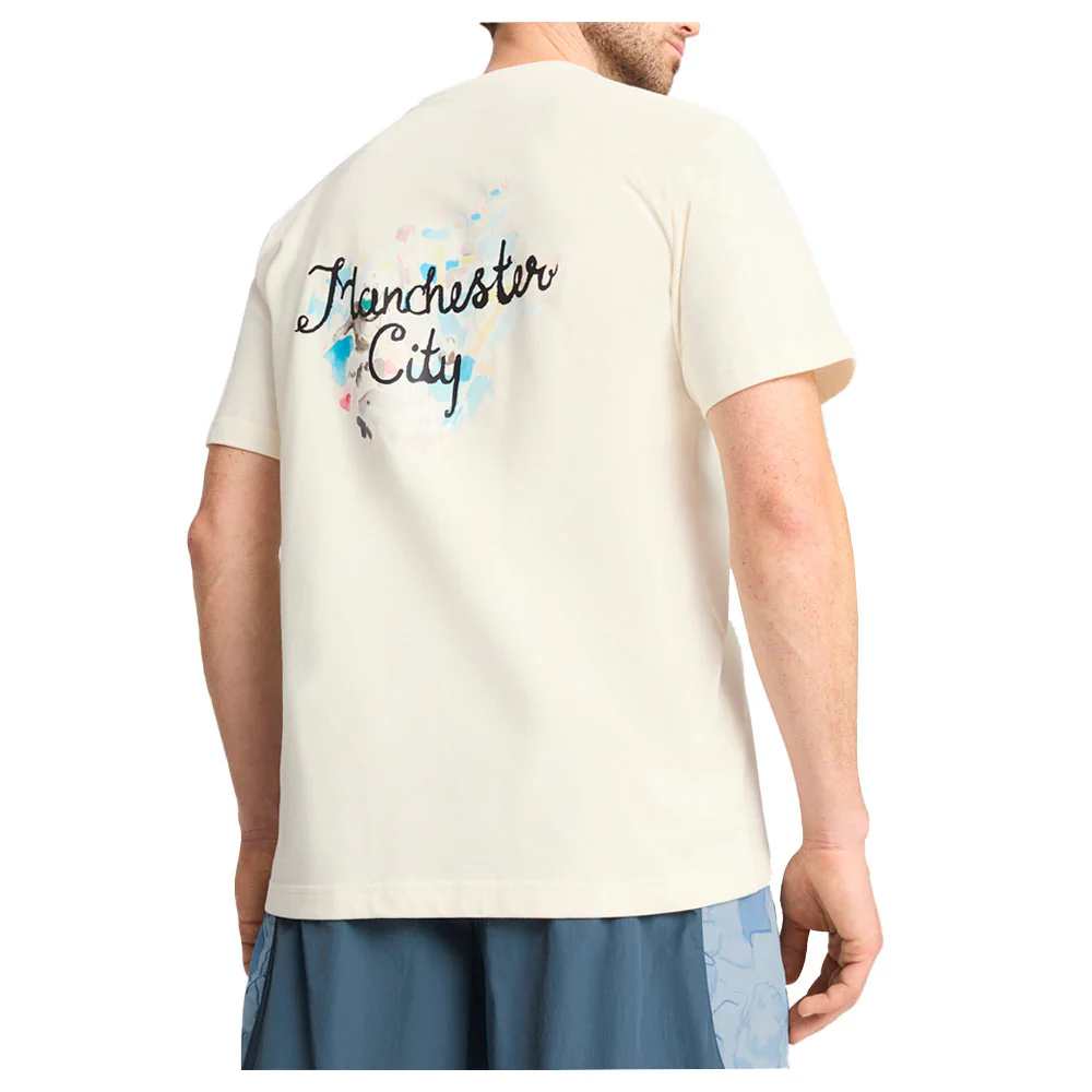 PUMA X KIDSUPER Manchester City F.C. Graphic Crew Neck Short Sleeve T-Shirt - Image 4