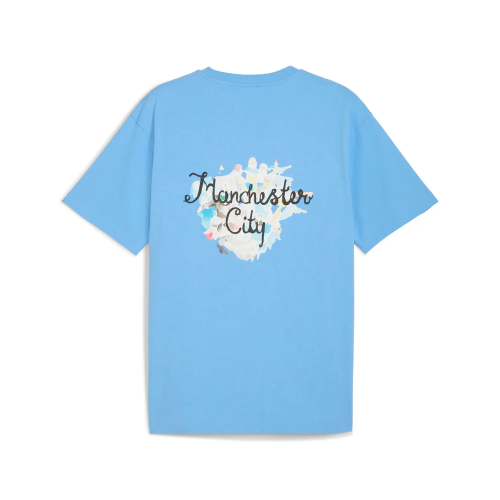 PUMA X KIDSUPER Manchester City F.C. Graphic Crew Neck Short Sleeve T-Shirt - Image 2