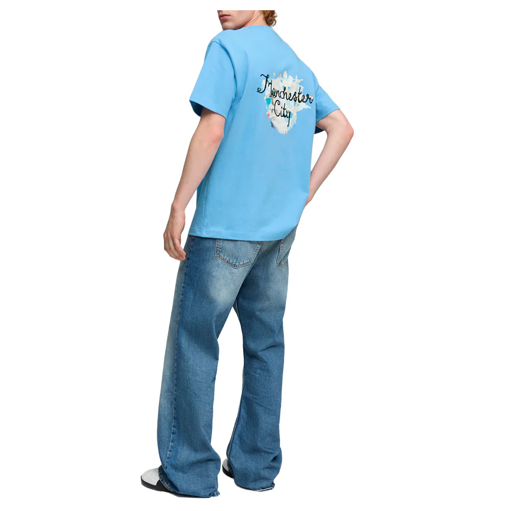 PUMA X KIDSUPER Manchester City F.C. Graphic Crew Neck Short Sleeve T-Shirt - Image 5