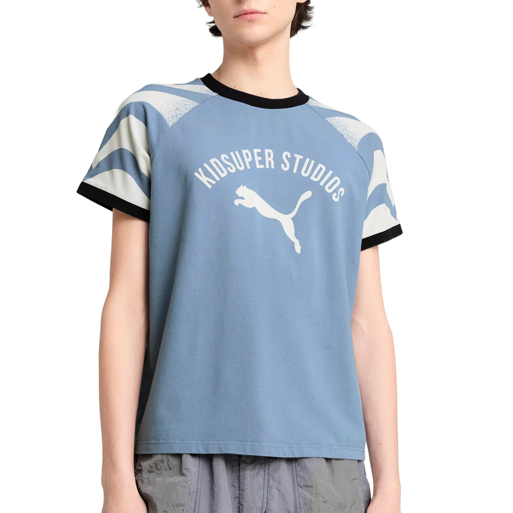 PUMA X KIDSUPER Ringer Crew Neck Short Sleeve T-Shirt - Image 3