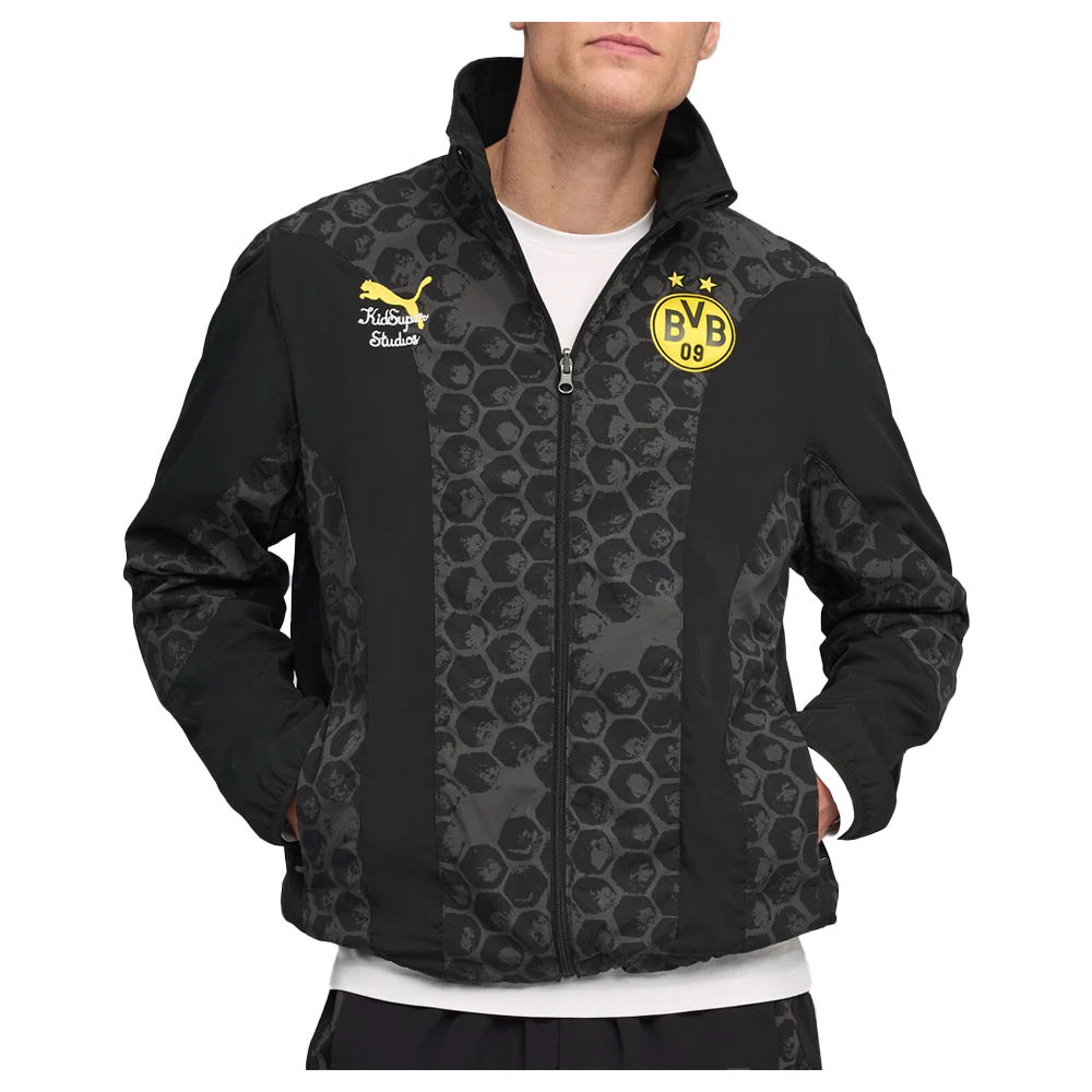 PUMA X KIDSUPER Borussia Dortmund Reversible Full Zip Jacket - Image 3