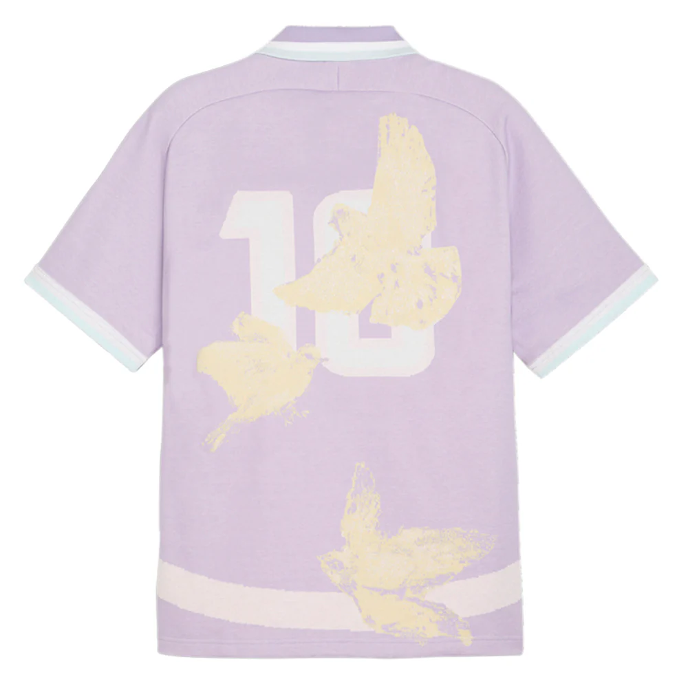 PUMA X KIDSUPER Knitted Collared Short Sleeve Polo Shirt - Image 4