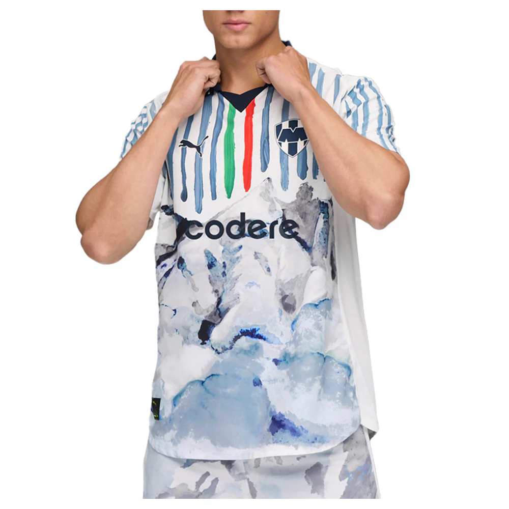 PUMA X KIDSUPER CF Monterrey Authentic Collared Short Sleeve Replica Jersey - Image 3