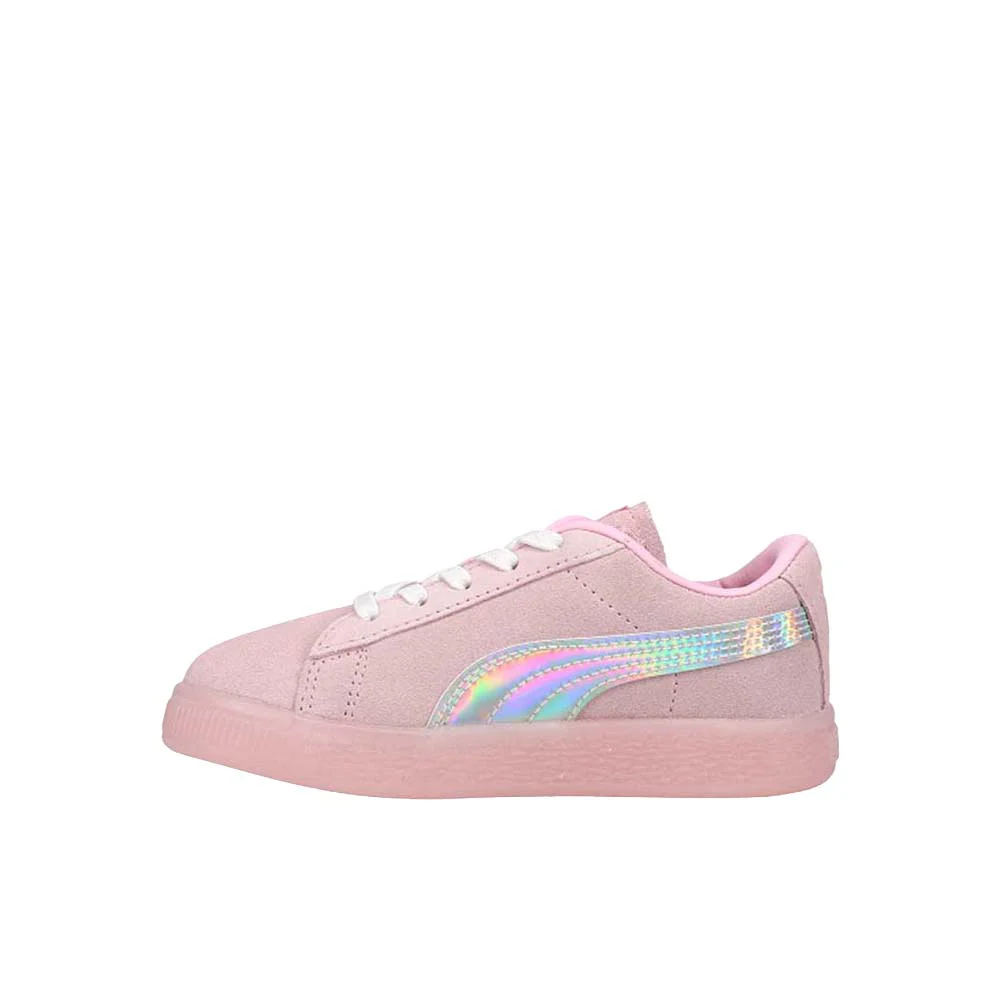 PUMA X L.O.L. Surprise! Suede Kitty Queen Metallic Lace Up Sneakers (Toddler) - Image 3