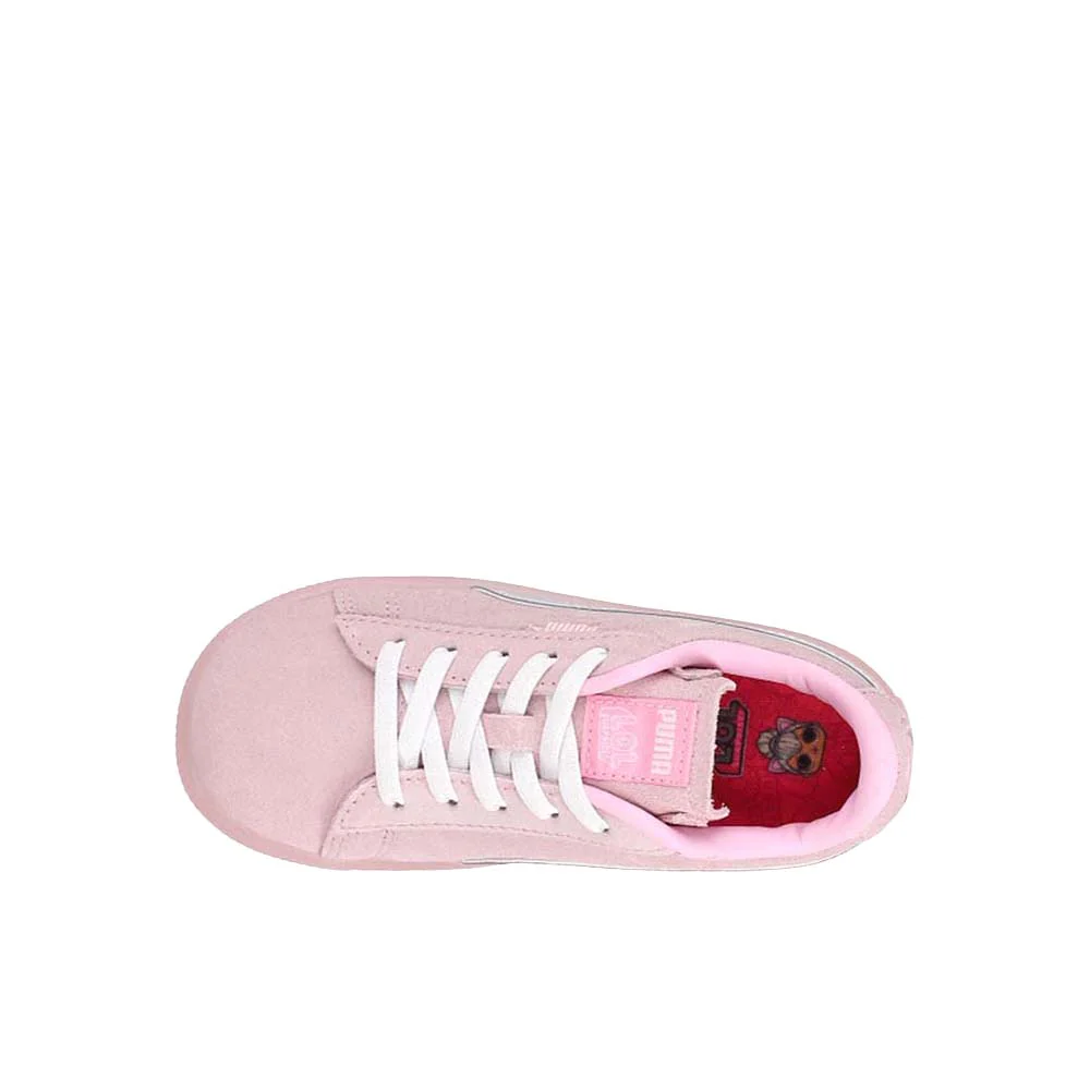 PUMA X L.O.L. Surprise! Suede Kitty Queen Metallic Lace Up Sneakers (Toddler) - Image 4