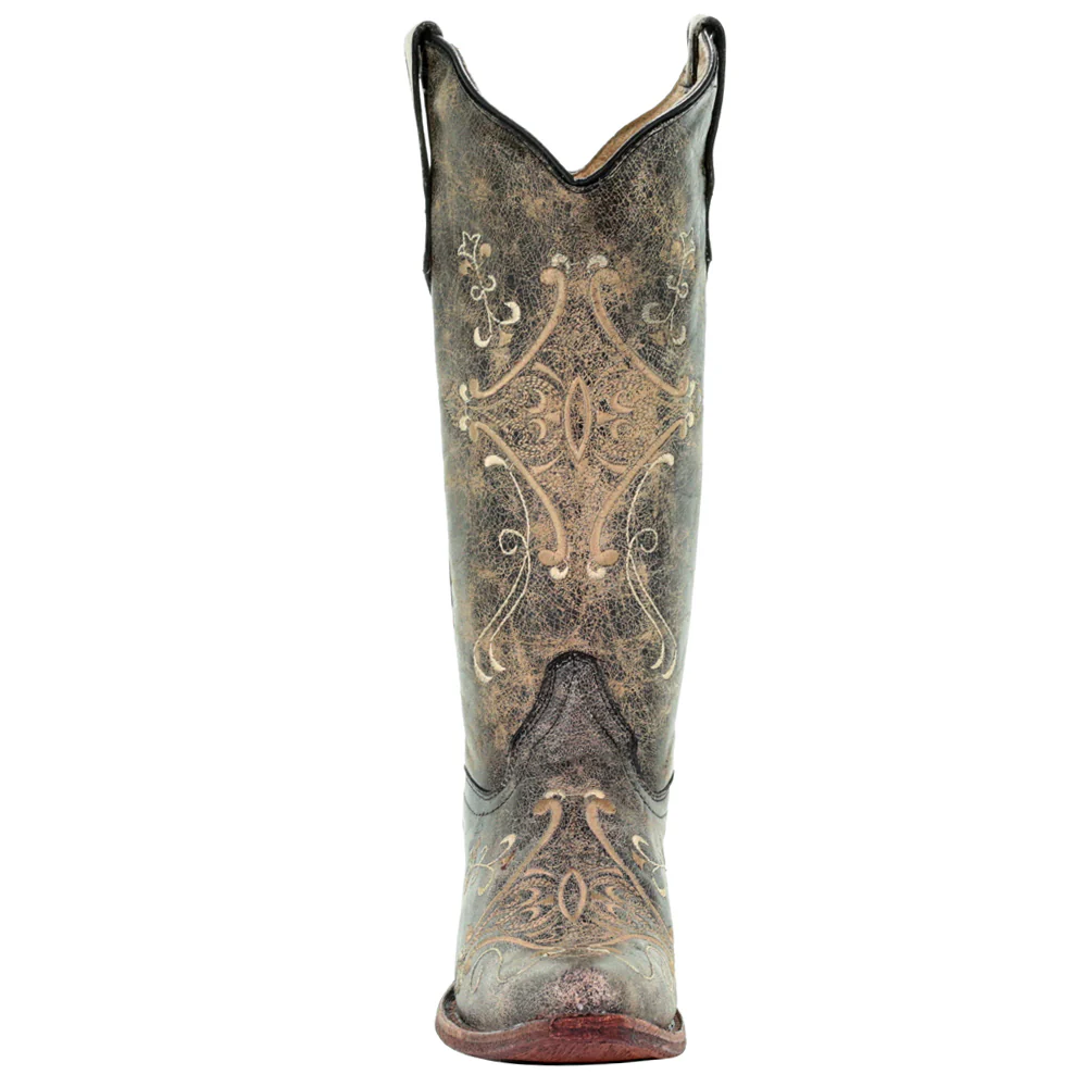 Embroidered Snip Toe Cowboy Boots - Image 5