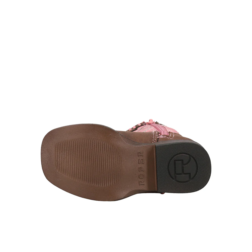 Lacy Checkered Square Toe Cowboy Boots (Toddler) - Image 5