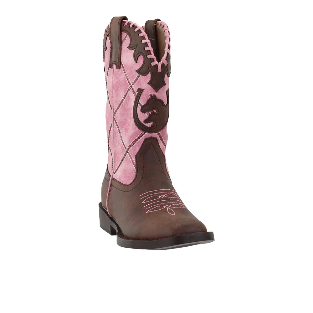 Lacy Square Toe Cowboy Boots (Little Kid-Big Kid) - Image 2