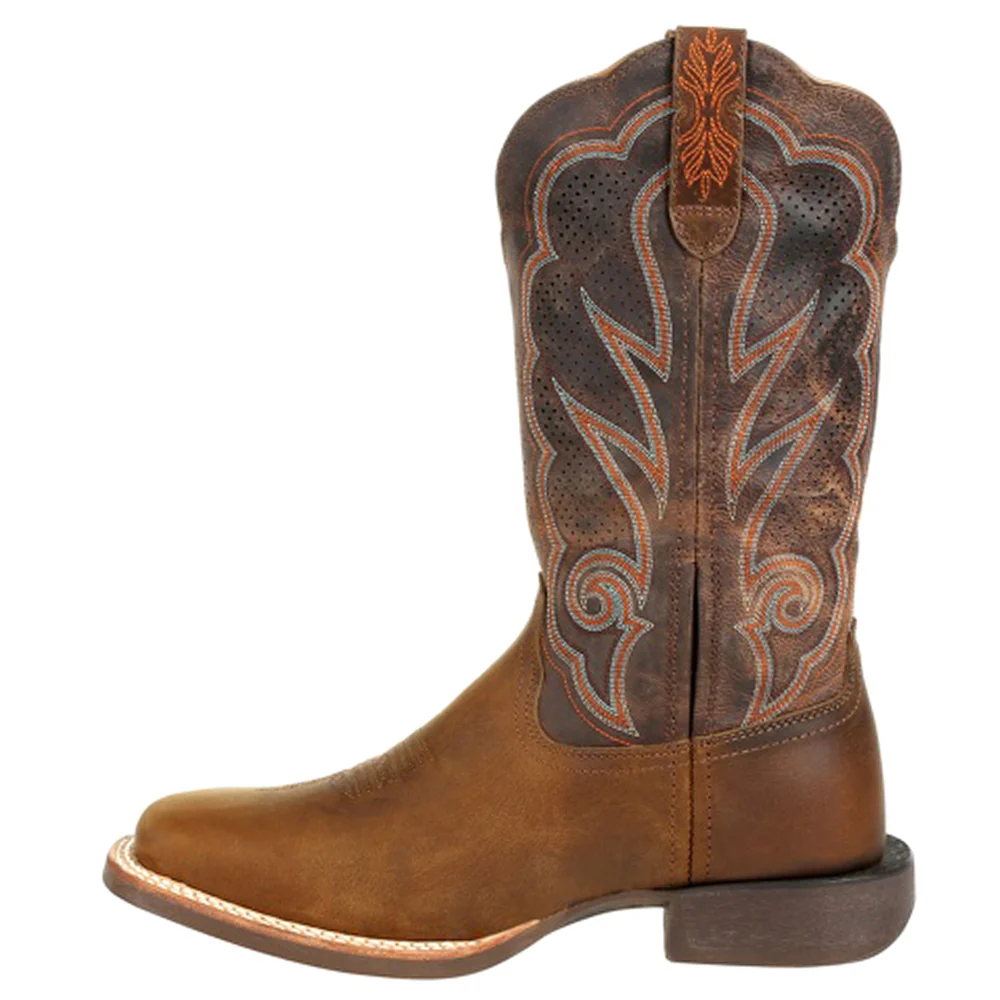 Lady Rebel Pro Embroidered Ventilated Square Toe Pull On Cowboy Boots - Image 3