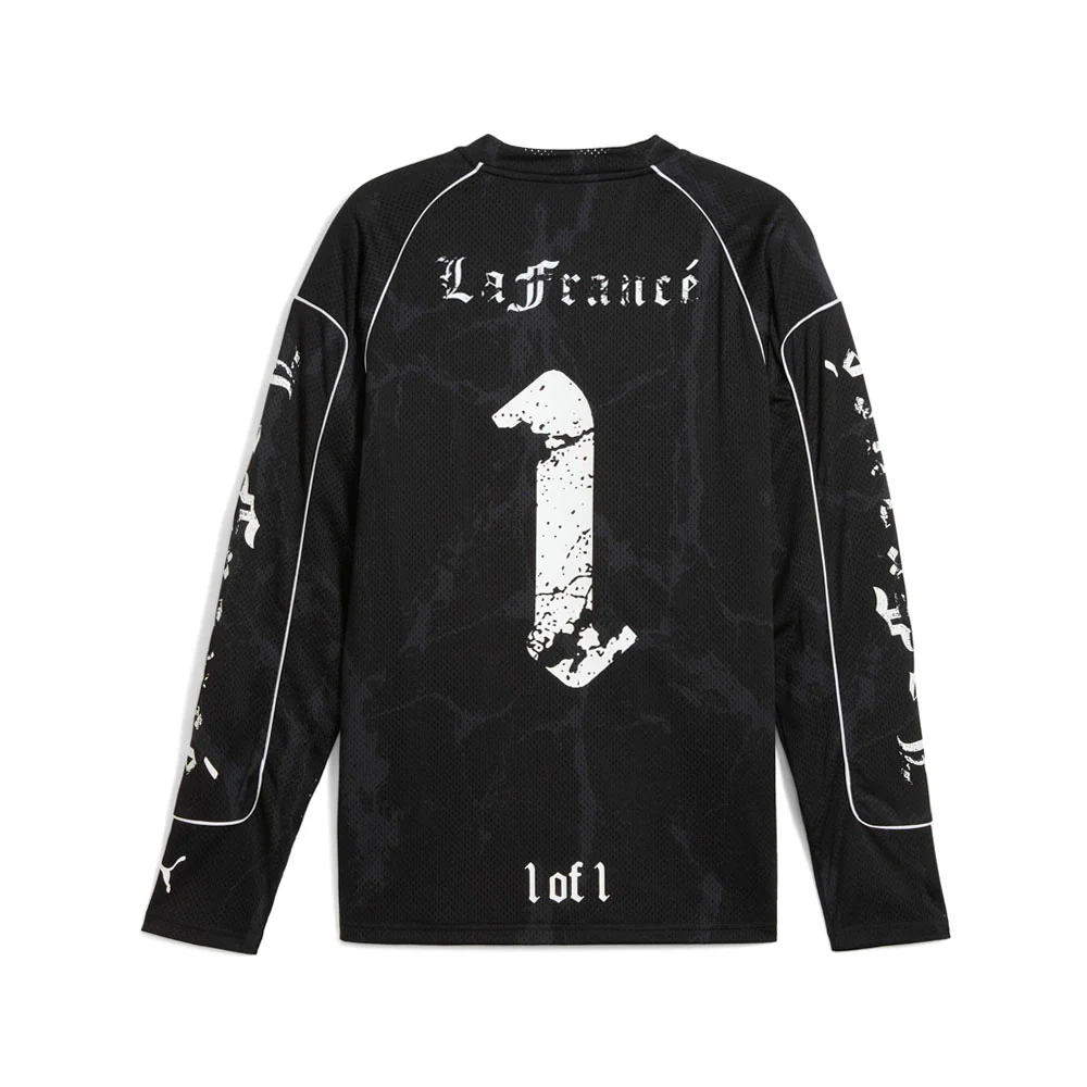 PUMA X LAFRANCE Hoops Written In Chrome Crew Neck Long Sleeve Pullover Shirt - Image 2