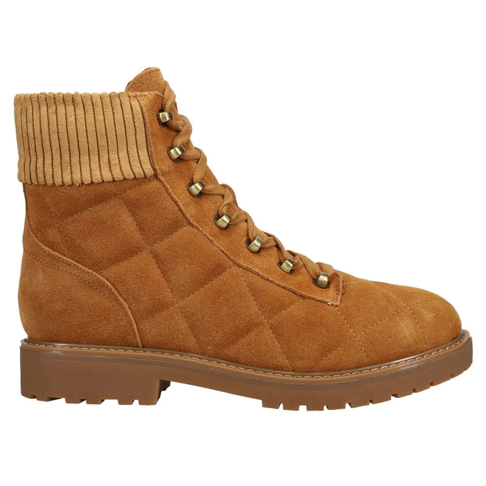 Lakely X Martha Stewart Quilted Combat Round Toe Boots