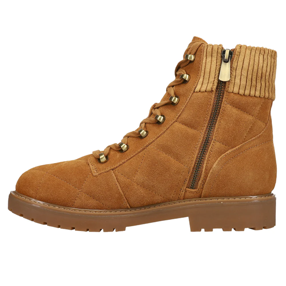 Lakely X Martha Stewart Quilted Combat Round Toe Boots - Image 3